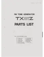 Preview for 36 page of Yamaha TX-81Z Service Manual