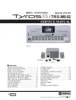 Yamaha Tyros3 Service Manual preview