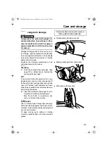 Preview for 87 page of Yamaha VXS: VXR Owner'S Manual