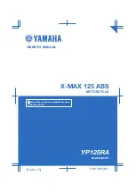 Preview for 1 page of Yamaha X-MAX 125 ABS 2018 Owner'S Manual