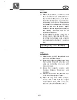 Preview for 73 page of Yamaha XL700Y WaveRunner Owner'S/Operator'S Manual