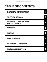 Preview for 7 page of Yamaha XT250X 2008 Service Manual