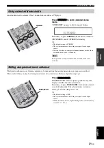 Preview for 23 page of Yamaha YAS 71 - Air-Surround XTREME Speaker Sys Owner'S Manual