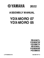 Yamaha YDX-MORO 07 Assembly Manual preview