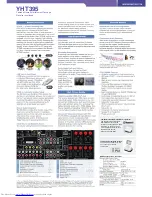 Preview for 2 page of Yamaha YHT395 Specifications