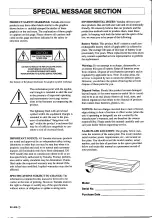 Preview for 2 page of Yamaha YPP-45 Owner'S Manual