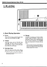 Preview for 6 page of Yamaha YPP-45 Owner'S Manual