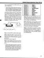 Preview for 20 page of Yamaha YPP-55 Owner'S Manual