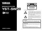 Preview for 1 page of Yamaha YST-SW20 Owner'S Manual