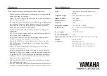 Preview for 6 page of Yamaha YST-SW20 Owner'S Manual