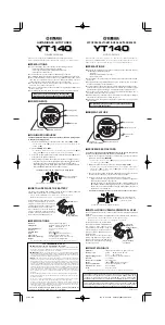 Preview for 1 page of Yamaha YT-140 Owner'S Manual