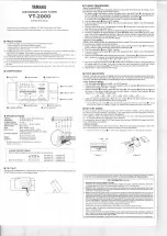 Preview for 2 page of Yamaha YT-2000 Owner'S Manual