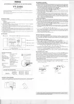 Preview for 3 page of Yamaha YT-2000 Owner'S Manual