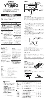 Yamaha YT-250 Owner'S Manual preview