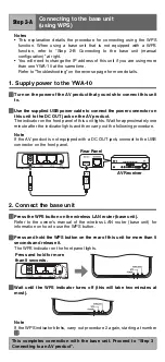 Preview for 6 page of Yamaha YWA-10 User Manual