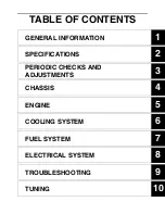 Preview for 9 page of Yamaha YZ 2016 Series Owner'S Service Manual