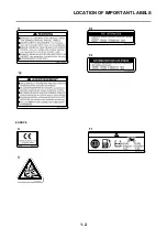 Preview for 12 page of Yamaha YZ125 2015 Owner'S Service Manual