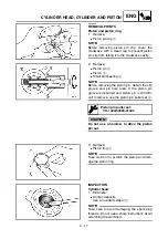 Preview for 232 page of Yamaha YZ85(V) Owner'S Service Manual