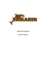 YAMARIN 63 Hard Top Owner'S Manual preview