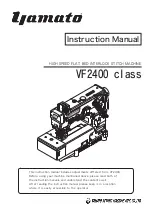 Preview for 1 page of Yamato VF2400 class Instruction Manual