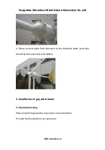 Preview for 11 page of Yangzhou Shenzhou Wind-driven Generator E Series User Manual