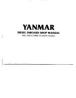Yanmar 1GM Shop Manual preview
