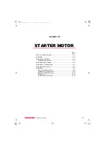 Preview for 201 page of Yanmar 3TNV88F Service Manual