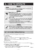 Preview for 20 page of Yanmar 6CXM-GTE Operation Manual