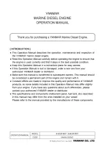 Preview for 2 page of Yanmar 6HA2M-WHT Operation Manual