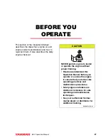 Preview for 35 page of Yanmar 6SY Series Operation Manual