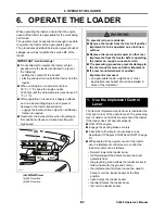 Preview for 23 page of Yanmar CL Series Operator'S Manual