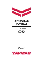 Preview for 1 page of Yanmar YD42 Operation Manual