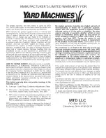 Preview for 20 page of Yard Machines 2- Cycle Gas Cultivator Operator'S Manual