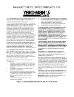 Preview for 16 page of Yard-Man 109 Operator'S Manual