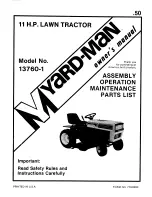 Yard-Man 13760-1 Owner'S Manual preview