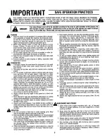 Preview for 2 page of Yard-Man 316E733E401 Owner'S Manual