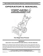 Yard-Man 31AE5KLF801 Operator'S Manual preview