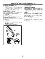 Preview for 25 page of Yard Pro YP21KH42 (96041031300) Operator'S Manual