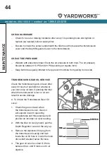 Preview for 44 page of Yardworks 060-1300-6 Instruction Manual