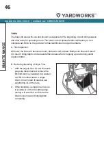 Preview for 46 page of Yardworks 060-1300-6 Instruction Manual