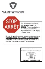 Preview for 2 page of Yardworks 060-3711-6 Operator'S Manual