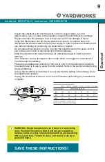 Preview for 9 page of Yardworks 060-3714-0 Operator'S Manual