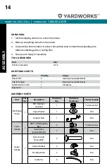 Preview for 14 page of Yardworks 100666 Manual