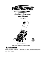 Preview for 1 page of Yardworks 60-1752-0 Operator'S Manual