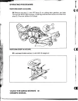 Preview for 33 page of Yazoo Commercial Front Cut Rider YHRK20 Owner'S Manual