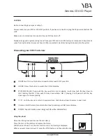 Preview for 5 page of YBA DESIGN Genesis CD4 Owner'S Manual