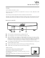 Preview for 11 page of YBA DESIGN Genesis CD4 Owner'S Manual