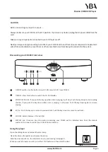 Preview for 5 page of YBA DESIGN Passion CD430 Owner'S Manual