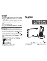 Preview for 1 page of Yealink W52H Quick Installation Manual