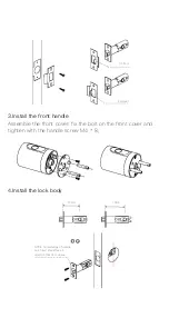 Preview for 4 page of YEEUU S1 Smart Lock Quick Start Manual